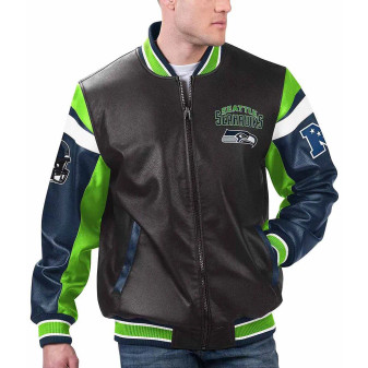 Seattle Seahawks Leather Jacket