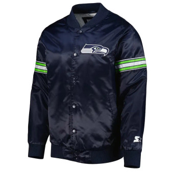 Seattle Seahawks Satin Bomber Jacket