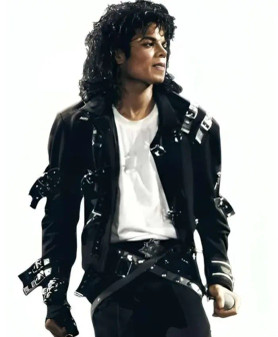Michael Jaafar Jackson Black Belted Jacket