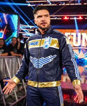 Ethan Page Blue Jacket