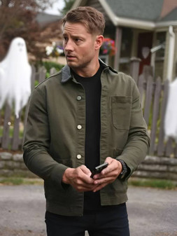 Justin Hartley Tracker S03 Green Jacket