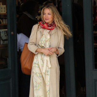 Kate Hudson Hello And Paris 2026 Coat