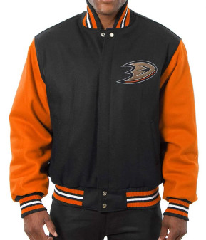 Anaheim Ducks Varsity Two Tone Jacket