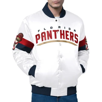 White Florida Panthers Jacket