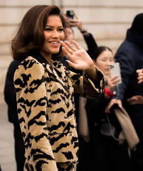 Zendaya Leopard Coat For Sale With Free Shipping