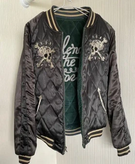 Reversible Skull Sukajan Valvet Jacket