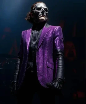 Papa Emeritus IV Purple Sequin Blazer