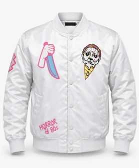 Ice Scream Grey Bomber Jacket
