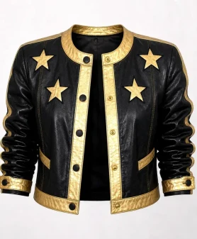 Vintage Golden Star Leather Jacket