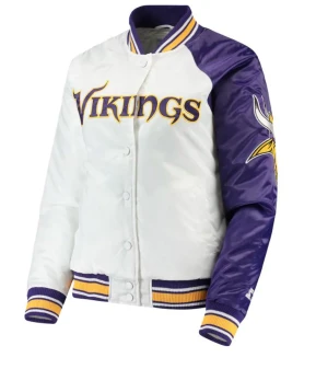 Minnesota Vikings Satin Bomber Jacket