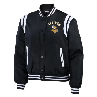 Minnesota Vikings Varsity Teddy Black Jacket