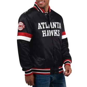 Atlanta Hawks Black Varsity Jacket