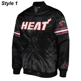 Miami Heat Black Starter Jacket