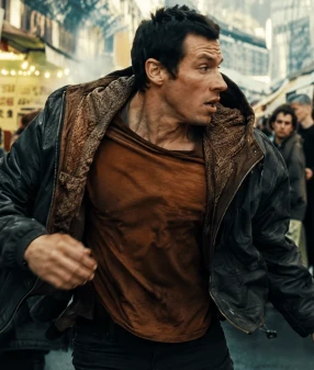 Callum Turner Neuromancer 2026 Leather Hoodie