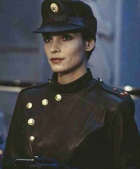 Famke Janssen GoldenEye Military Leather Jacket