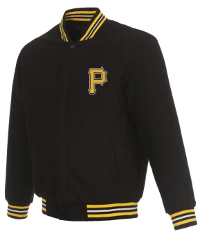 Pittsburgh Pirates Black Varsity Jacket