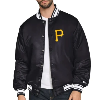 Pittsburgh Pirates Home Plate Printed Graphic Black Jacket