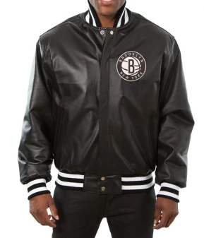 Brooklyn Nets Leather Jacket