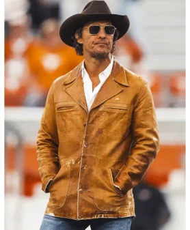 Matthew McConaughey Brown Leather Jacket
