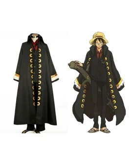 One Piece Luffy Black Coat