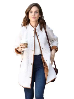 Alison Brie Sherpa Coat