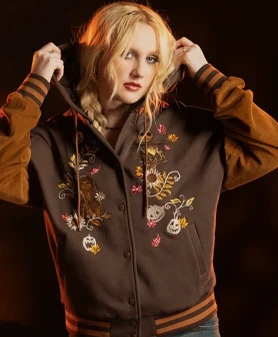 Nightmare Before Christmas Floral Hooded Jacket