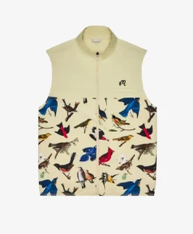 Birds Of Georgia Cream Vest