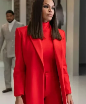 Crystle Stewart Beauty in Black Wool Coat