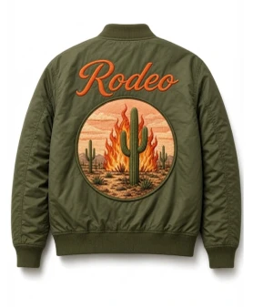 Travis Scott Rodeo Concert Olive Jacket