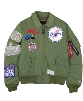 Los Angeles Dodgers Alpha Industries MA-1 Satin Jacket