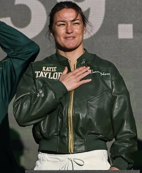 Ceremonial Weigh-In Katie Taylor Leather Jacket
