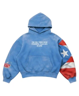 Bad Bunny USA Blue Hoodie