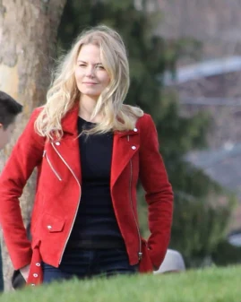 Once Upon A Time Emma Red Leather Jacket