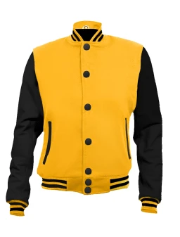 Yellow and Black Varsity Jacket