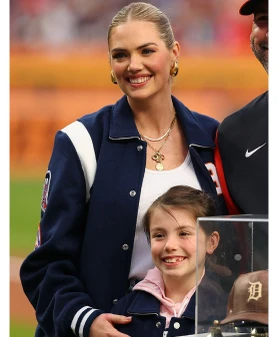Kate Upton Detroit Tigers Varsity Jacket