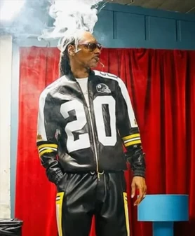Snoop Dogg DJing Pittsburgh Steelers Leather Jacket