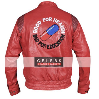 Mens Red Biker Jacket