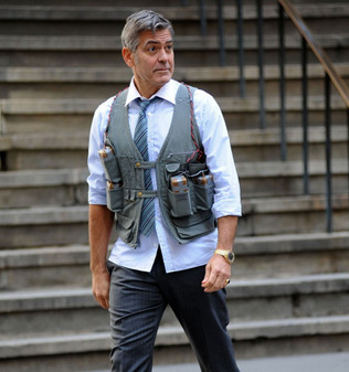 George Clooney Money Monster Leather Vest 2