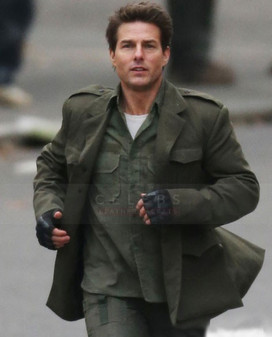 Edge of Tomorrow Tom Cruise Leather Coat 1
