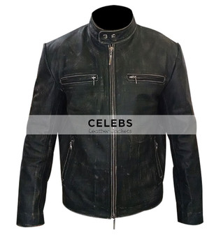 Daddy's Home Mark Wahlberg Distressed Leather Jacket 1