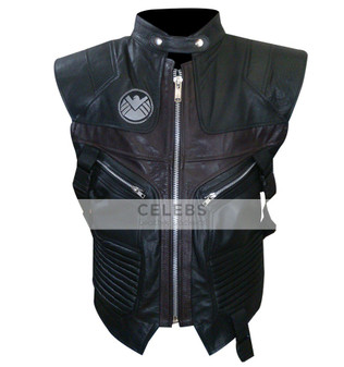 The Avengers Hawkeye Jeremy Renner Leather Vest 1