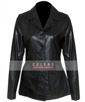 Sandra Bullock Cassie Black Leather Jacket 2