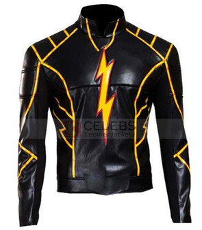The Flash Jaco Birch Leather Jacket with Denim Vest