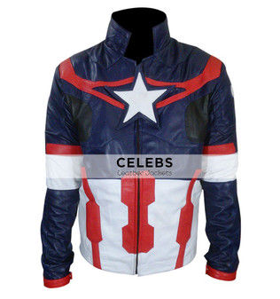 Avengers Age of Ultron Chris Evans Leather Jacket