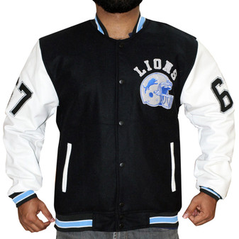 Axel Beverly Hills Cop Foley Detroit Lions Letterman Jacket 2
