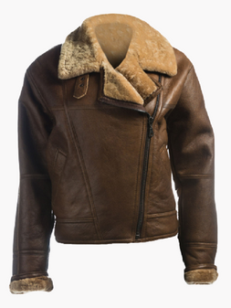 Power Book III London Brown Shearling Leather Jacket