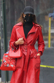 Irina Shayk Minnie Mouse Trench Coat
