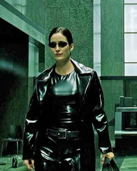 The Matrix 4 Trinity Leather Coat 3