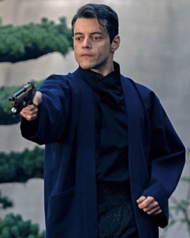 Rami Malek No Time to Die Safin Blue Coat