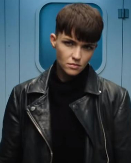 Red Notice Ruby Rose SAS Leather Jacket 2021
